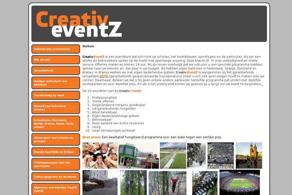 creativ-eventz.nl site used Dropshadow-2column