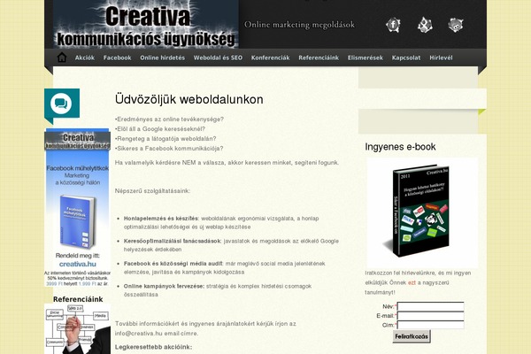 creativa.hu site used Ubert