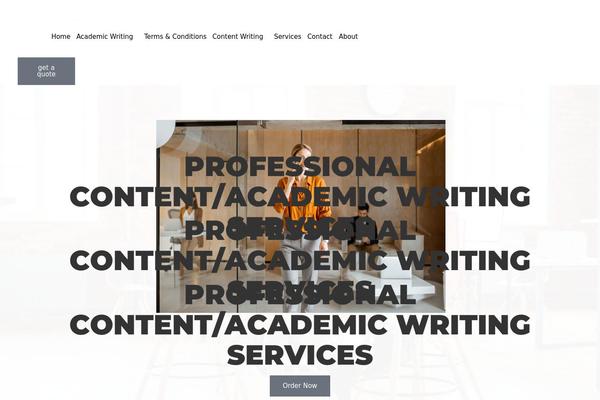 WordPress website example screenshot