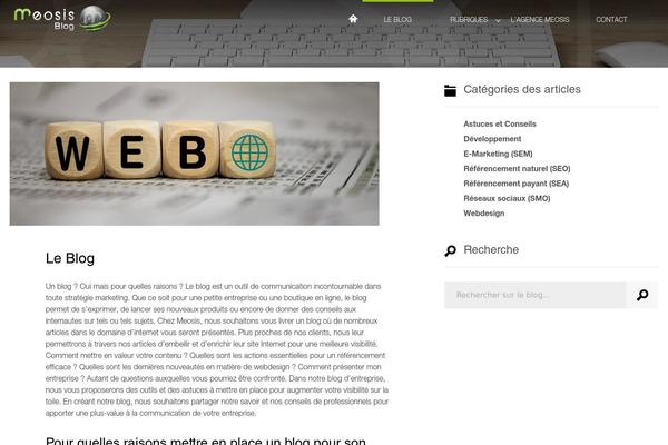 WordPress website example screenshot