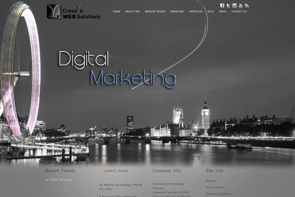 inFocus theme site design template sample