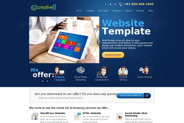 Doover theme site design template sample