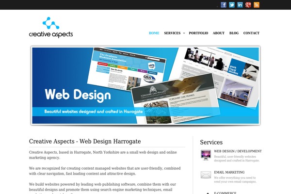 creativeaspects.co.uk site used Architecture
