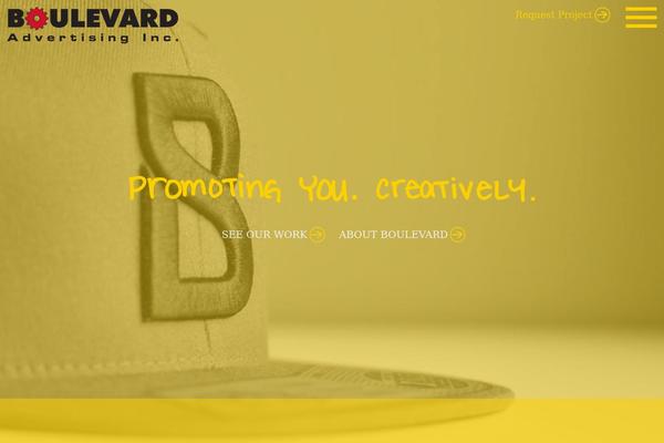 Boulevard theme site design template sample