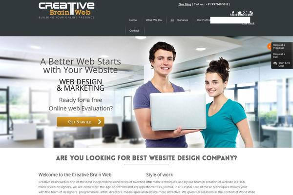 creativebrainweb.com site used Cbw