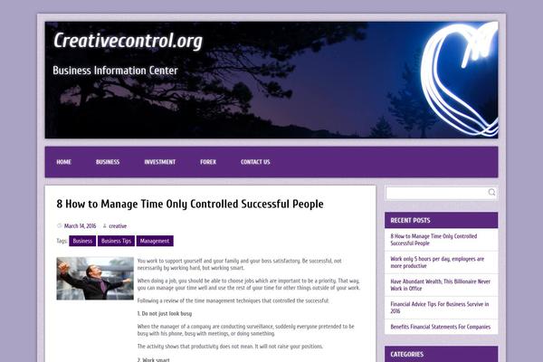 creativecontrol.org site used Purple Modena