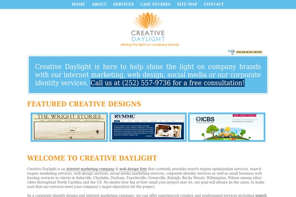 WordPress website example screenshot