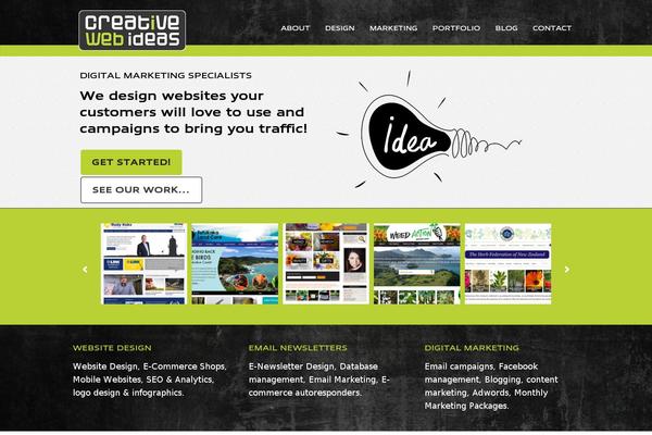 Modern Portfolio theme site design template sample