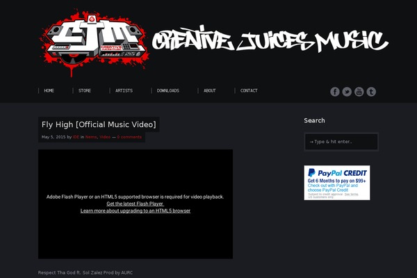 creativejuicesmusic.com site used Label