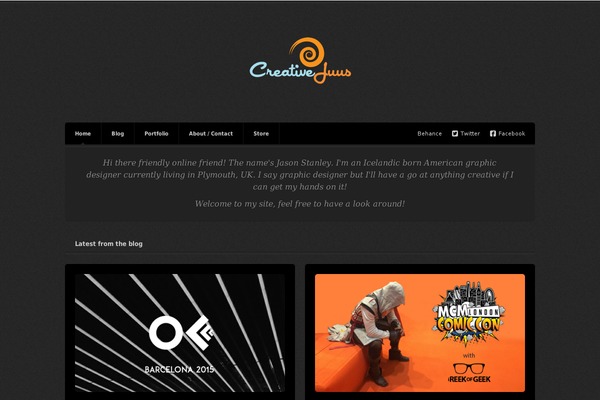 creativejuus.com site used Responsiveportfoliodessign