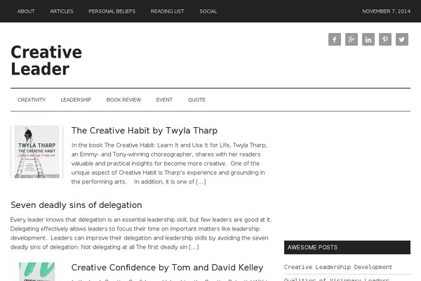 WordPress website example screenshot