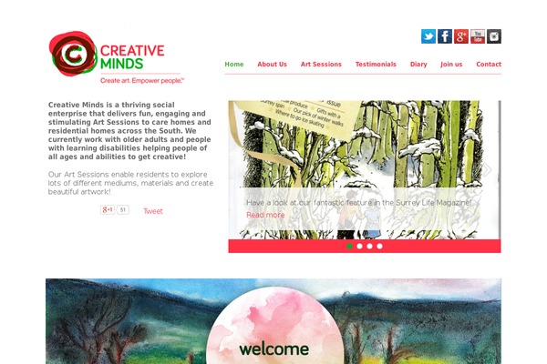 creativemindsan.co.uk site used Creativeminds