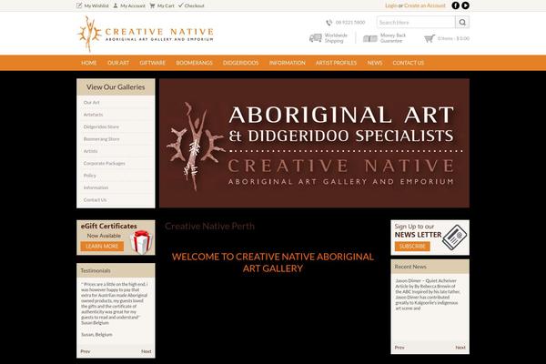 creativenative.com.au site used Creativenative