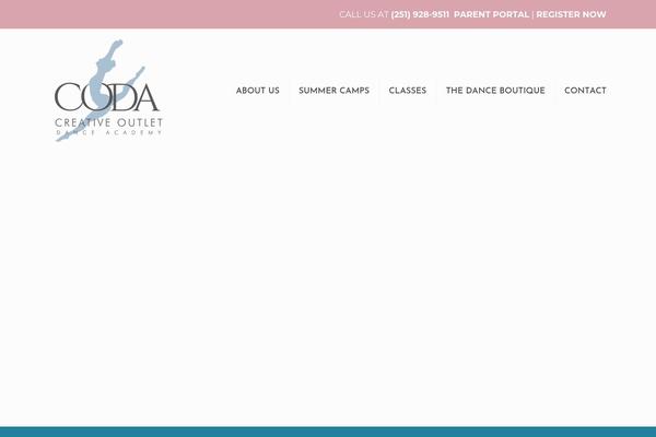 Coda theme site design template sample