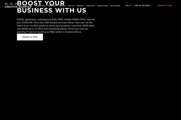 WordPress website example screenshot