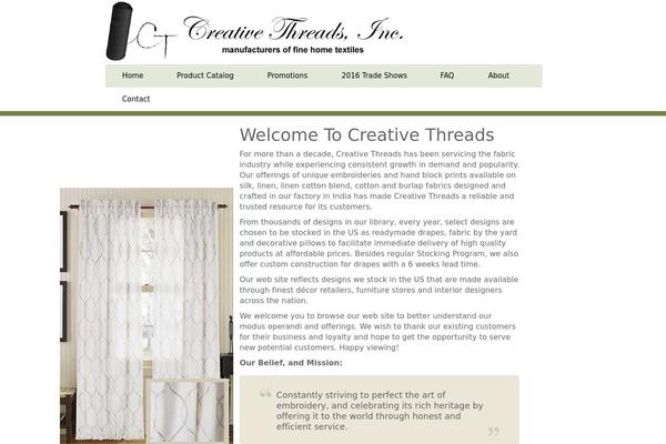 creativethreadsusa.com site used Tccbootstrap