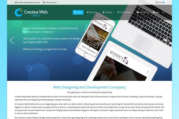 The7 theme site design template sample