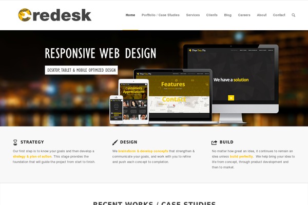 credesk.com site used Wptheme