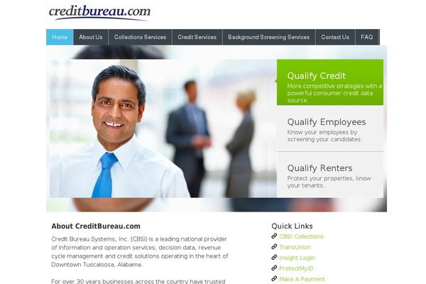 creditbureau.com site used Creditbureau