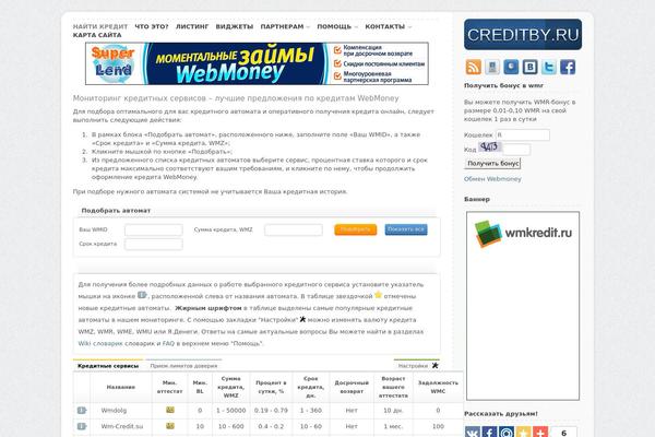 creditby.ru site used Credit