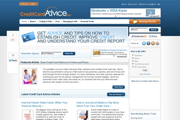 creditcardadvice.com site used Webrulon