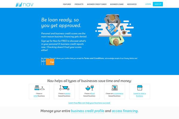 creditera.com site used Nav-2015