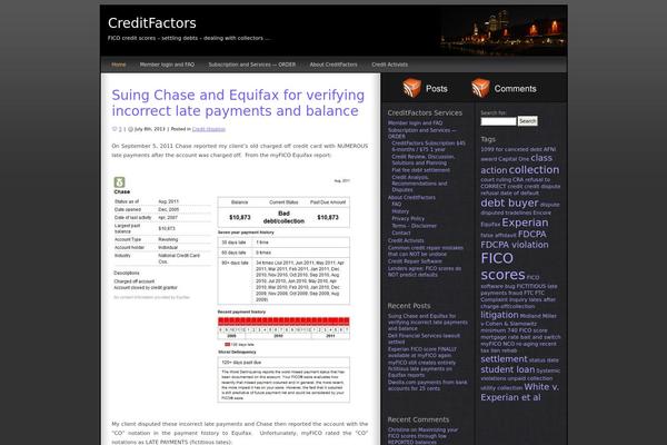 creditfactors.com site used Modmat
