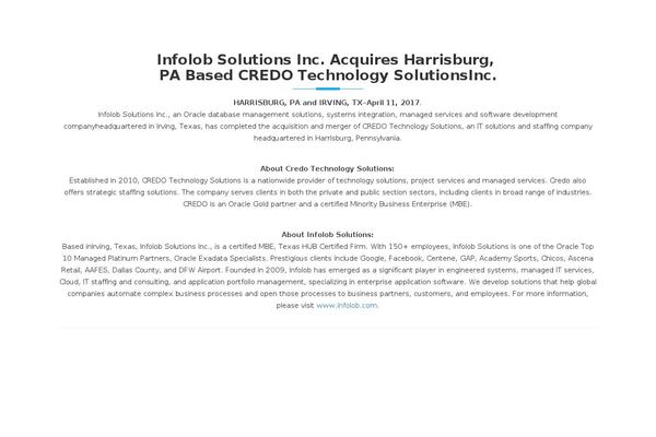 credotechsolutions.com site used Credotech
