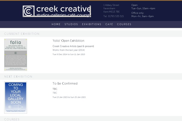 creek-creative.org site used Creeky