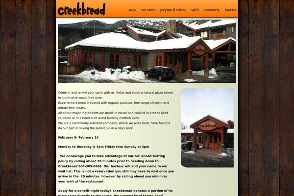 creekbread.com site used Fooday_v1.4.2