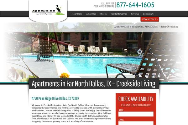 creeksidedallasapts.com site used Res360