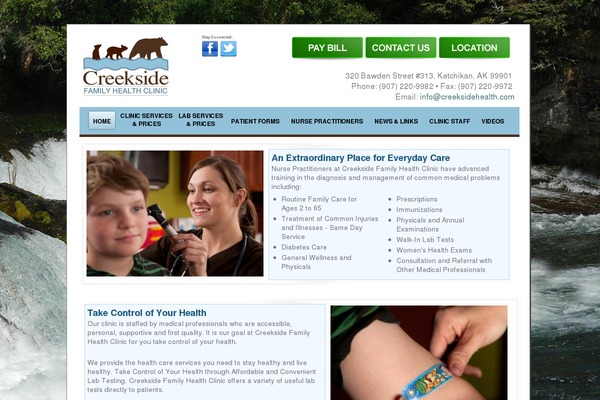 creeksidehealth.com site used Creekside-theme