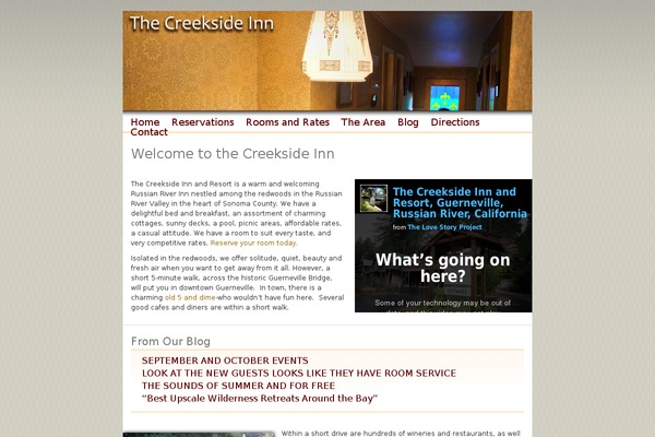 creeksideinn.com site used Creekside
