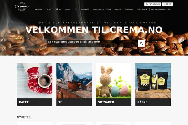 Crema theme site design template sample