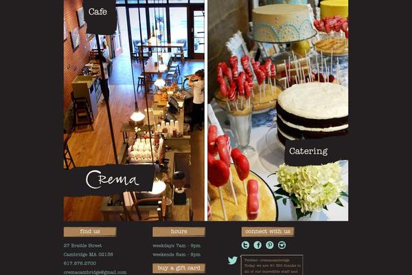 cremacambridge.com site used Crema-cafe