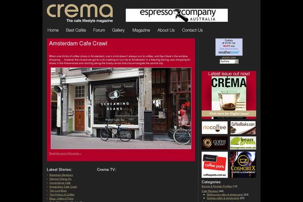 cremamagazine.com.au site used Crema