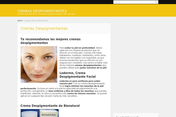 cremasdespigmentantes.org site used Blogolive