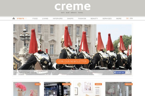 cremeguides.com site used Cremeguides