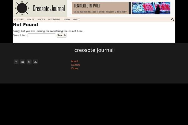 creosotejournal.com site used Creosotetheme