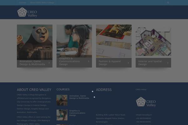 University theme site design template sample