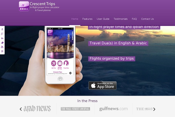 crescenttrips.com site used Appmojo