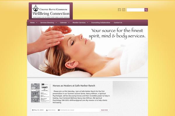 Wellness theme site design template sample