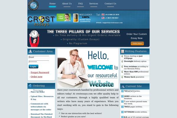 crestessays.com site used Cushy