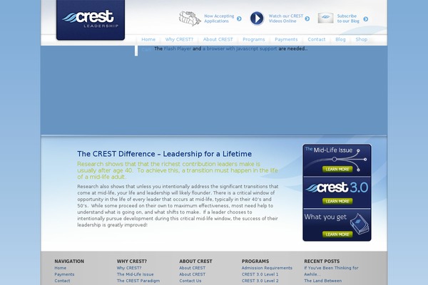 crestleadership.ca site used Crest