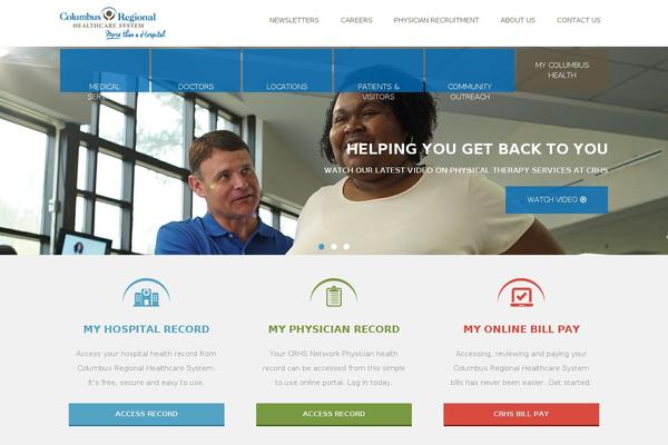 crhealthcare.org site used Columbusregionalhealthcaresystem2015