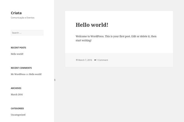 WordPress website example screenshot