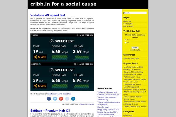 cribb.in site used Cribb-theme