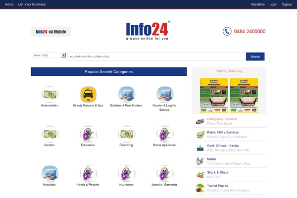 WordPress website example screenshot