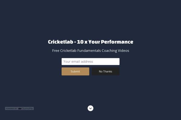 cricketlab.co site used Cricket