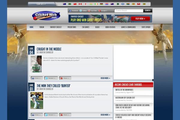 cricketweb.net site used Cricketwebnet